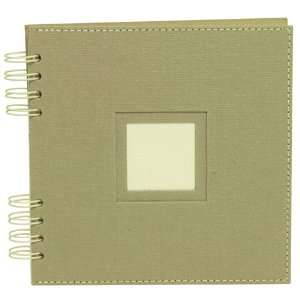  Natural 7 x 7 Recycled Eco Scrapbooks with Window Cover 