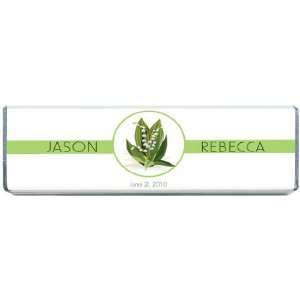  Lily of the Valley Personalized Chocolate Bar Favors 