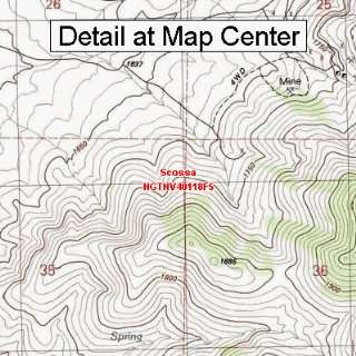  USGS Topographic Quadrangle Map   Scossa, Nevada (Folded 