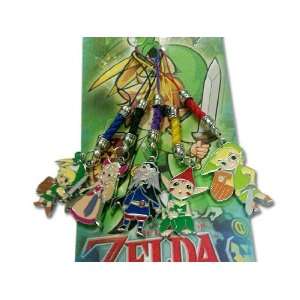   of Zelda Metal Charm Cell Phone Strap   set of 5 