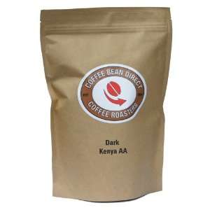 Coffee Bean Direct Dark Kenya AA, Whole Bean Coffee, 16 Ounce Bags 