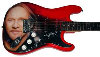 CSN&Y Autographed Signed Stephen Stills Airbrush Guitar & Proof UACC 