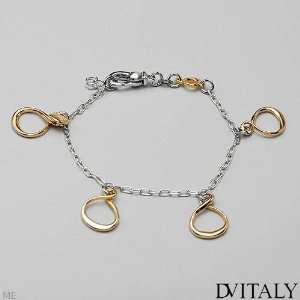 DV ITALY Nice Bracelet Crafted in 14K/925 Gold plated Silver. Total 