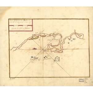  1700s map of Peru, Pisco