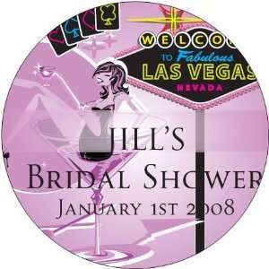   Bridal Vegas Theme Personalized Travel Candle Favors (Set of 24) Baby