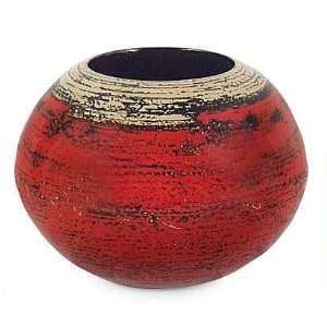  Lacquered bamboo pot, Cherry Dreams