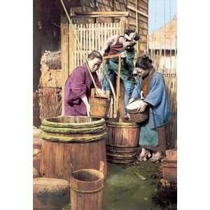  Washing Rice Before Grinding   Paper Poster (18.75 x 28.5 