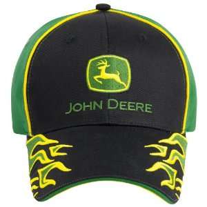  John Deere Black and Green Graphic Cap   LP37153