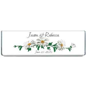 Daisy Variety Personalized Chocolate Bar Favors
