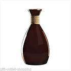 Curvaceous Brown Rope Trimmed Display Ceramic Vase 18” 