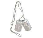 embossed military dog tags personalized with black silencers set of