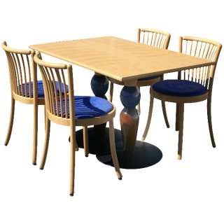 Montina Italian Post Modern Dining Table Chairs Memphis  