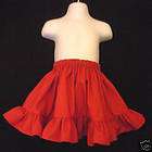 Boutique Little girls Basic Red Blouse custom size  