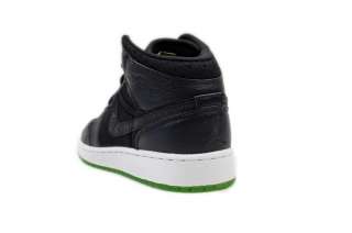 Air Jordan Kids 1 Phat (GS) Black Green 364771 007  