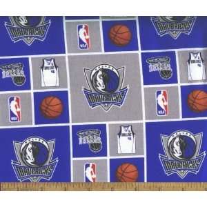  44 Wide Fabric NBA Dallas Mavericks Fabric By the Yard 