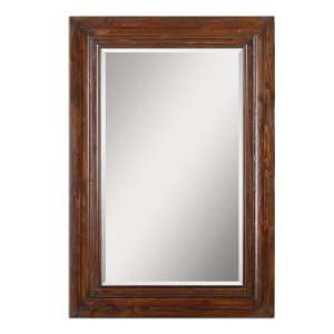 Uttermost 62 Dalston Mirror Wood Frame Finished In A Coffee Brown 