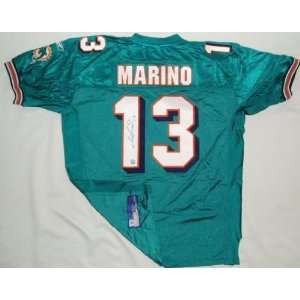 Dan Marino Autographed Jersey   Authentic Teal Sports 