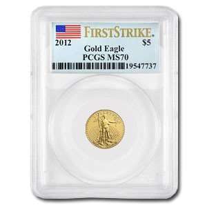  2012 1 oz Gold American Eagle MS 70 PCGS (First Strike) Toys & Games