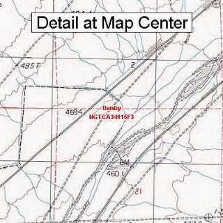 USGS Topographic Quadrangle Map   Danby, California (Folded/Waterproof 