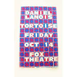  Daniel Lanois Tortoise Boulder Concert Poster SIGNED