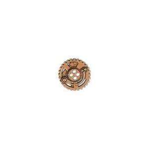    Steampunk Gears Button   Copper finish   7/8 