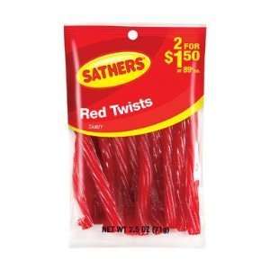 Sathers 10101 Red Twists   2 Oz (Pack Of Grocery & Gourmet Food