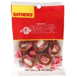 Sathers Caramel Creams (Pack of 12)  Grocery & Gourmet 
