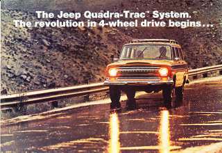 1973 Jeep Quadra Trac Wagoneer Sales Brochure Truck  