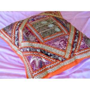   INDIAN FLOOR PILLOW COVER DECORATIVE CUSHION 26
