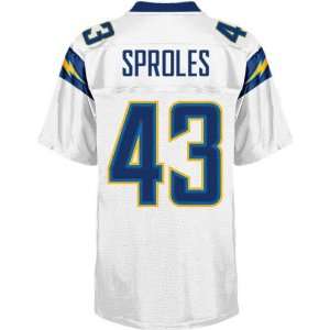  San Diego Chargers #43 Darren Sproles White Jerseys 