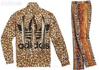 Adidas Jeremy Scott ObyO Leopard Firebird Track Suit SMALL Jacket Top 