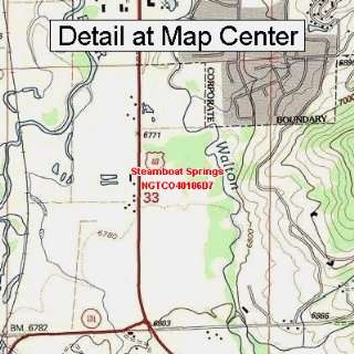   Quadrangle Map   Steamboat Springs, Colorado (Folded/Waterproof