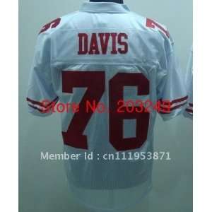 san francisco 49ers #76 anthony davis white jerseys football jerseys 