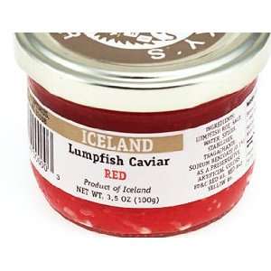 Red Lumpfish Caviar   pasteurized caviar   3.5 oz/100 gr, Iceland 