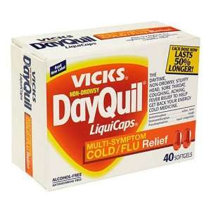  Vicks Dayquil Non Drowsy, Multi Symptom Cold & Flu Relief 