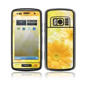 Nokia C6 01 Decal Skin Sticker   Yellow Flowers