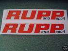 Rupp snowmobile decals