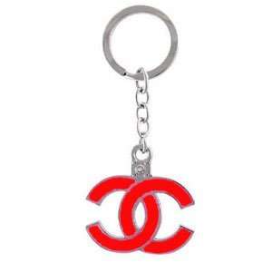  Chanel Charm Logo Color Hot Red Key Chain ~ 1 Unit 