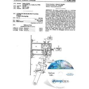   Patent CD for AUTOMATIC DECELERATION WARNING SWITCH 