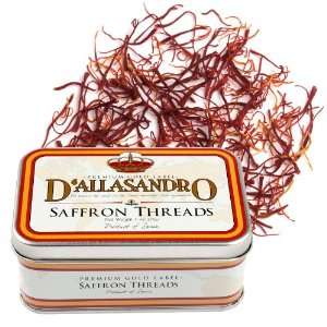 Saffron Threads   1 Oz. Tin (Premium Grade)  Grocery 