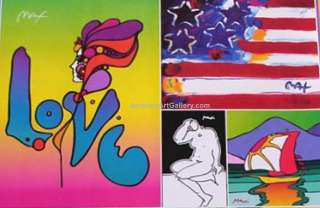 OUT OF PRINT PETER MAX RETROSPECTIVE POSTER