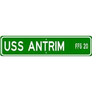  USS ANTRIM FFG 20 Street Sign   Navy Gift Ship Sailor 