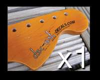 Custom Guitar Headstock Waterslide Decals (6 i l)  