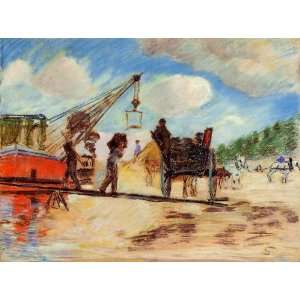   Armand Guillaumin   32 x 24 inches   Le Charrois au bord de la Seine