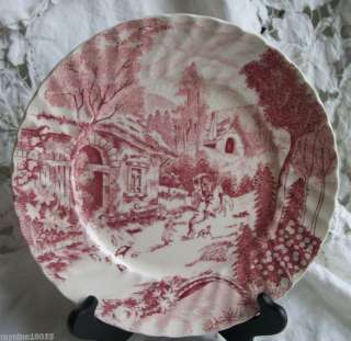 vintage Rossini Dinner Plate Country French red  