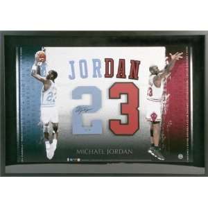  Signed Jordan Picture   North Carolina Framed 23x33 Number 