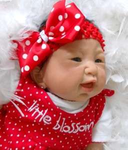   Baby Doll SEBILLA BOS Kyoko 21, Rooted Hair, Happy Baby  