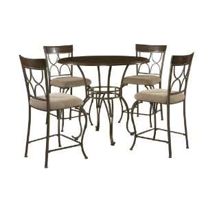  Langley Gathering Table with 4 Counter Stools