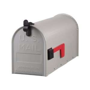  Gray Galvanized Steel Rural Mailbox 