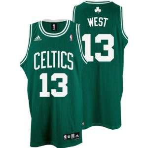  Delonte West Jersey adidas Green Swingman #13 Boston 